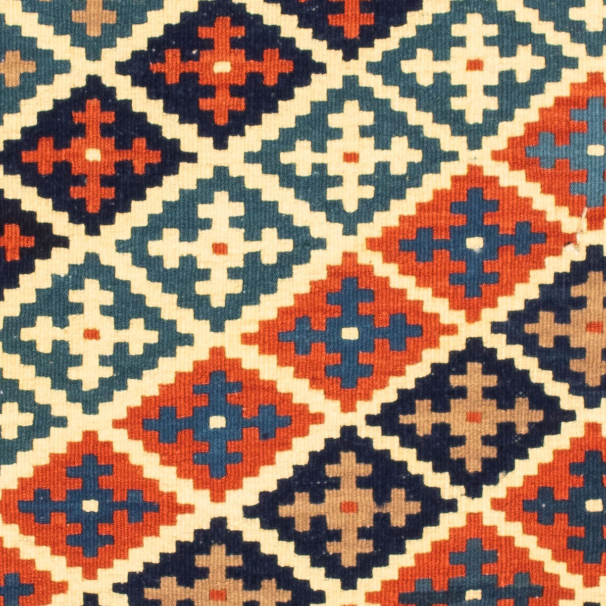 Kelim Rug - Oriental square  - 107 x 101 cm - beige