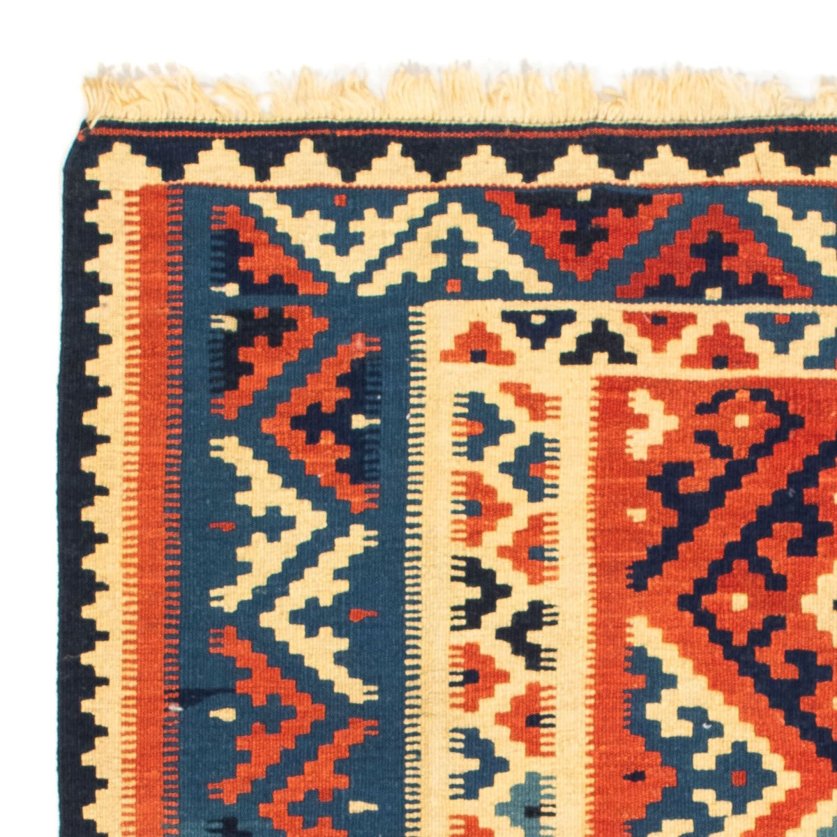 Kelim Rug - Oriental square  - 104 x 101 cm - multicolored