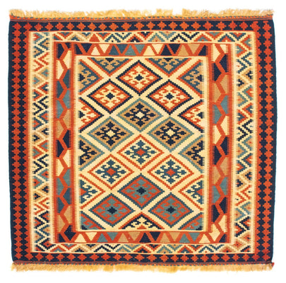 Kelim Rug - Oriental square  - 103 x 100 cm - beige