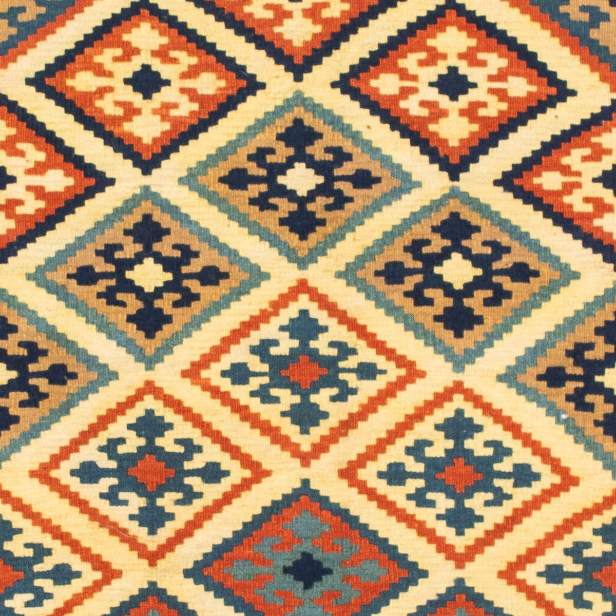 Kelim Rug - Oriental square  - 103 x 100 cm - beige