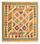 Kelim Rug - Oriental square  - 105 x 103 cm - multicolored