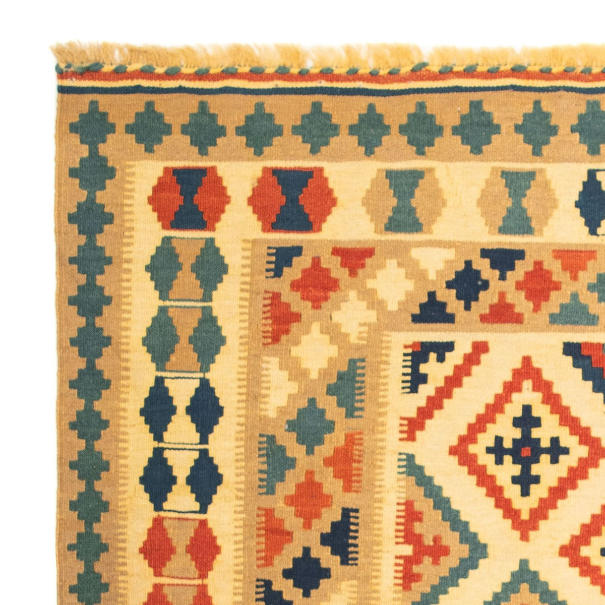 Kelim Rug - Oriental square  - 105 x 103 cm - multicolored