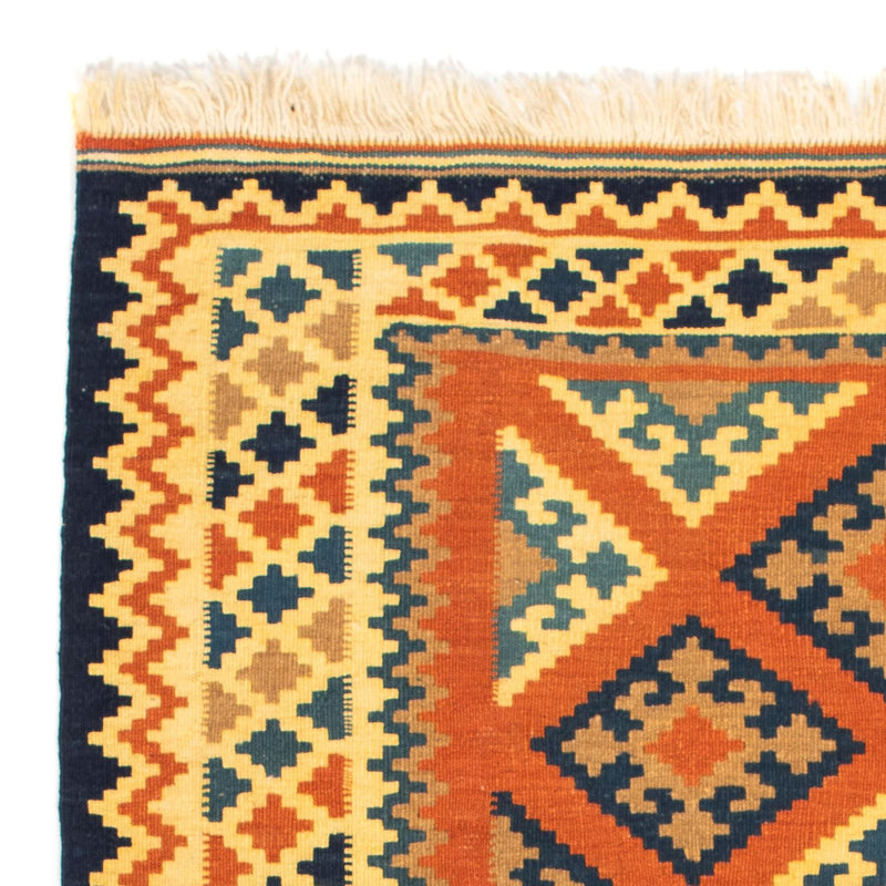 Kelim Rug - Oriental square  - 103 x 100 cm - rust