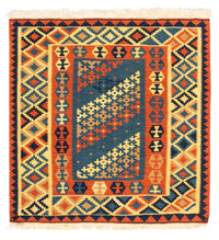 Kelim Rug - Oriental square  - 105 x 100 cm - multicolored