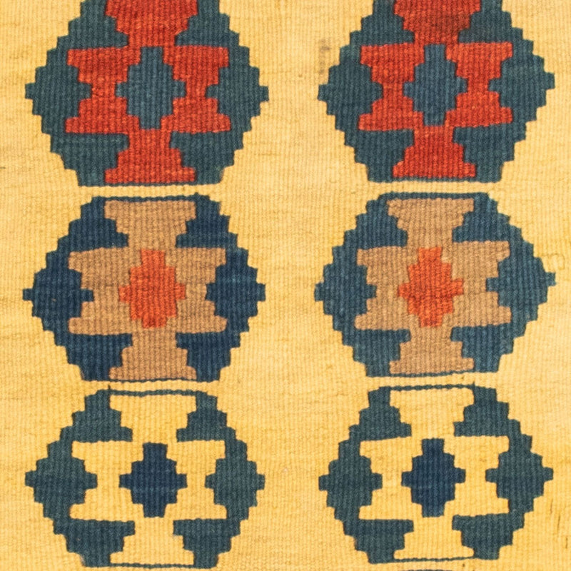 Kelim Rug - Oriental square  - 101 x 95 cm - gold