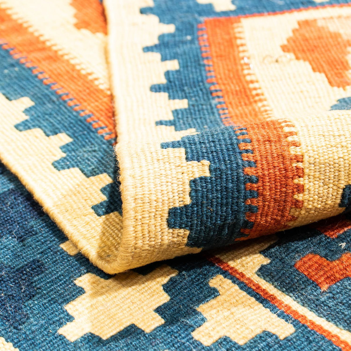 Kelim Rug - Oriental square  - 106 x 100 cm - multicolored