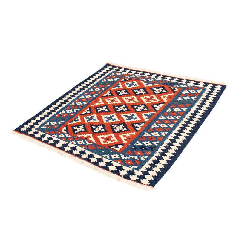 Kelim Rug - Oriental square  - 103 x 100 cm - dark blue