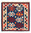 Kelim Rug - Oriental square  - 104 x 102 cm - dark blue