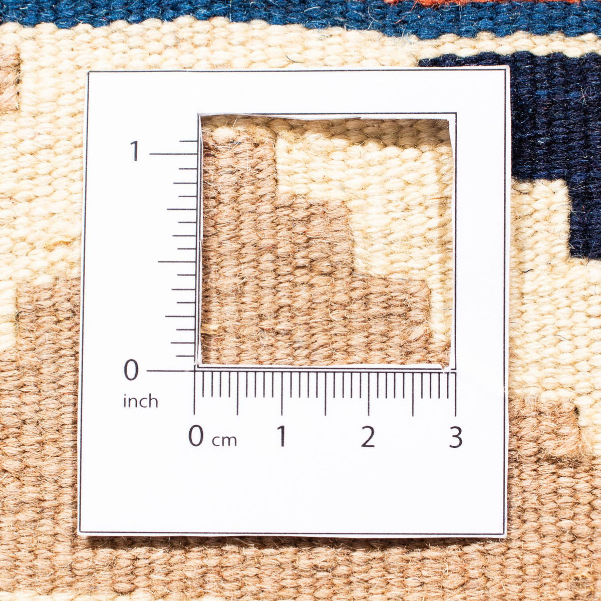 Kelim Rug - Oriental square  - 104 x 102 cm - dark blue