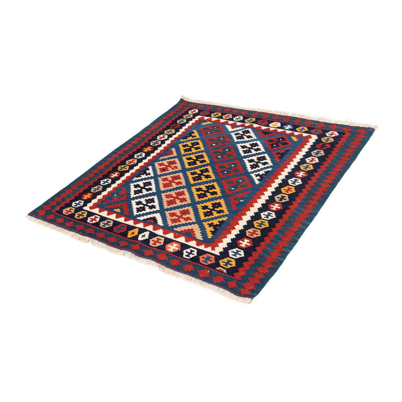 Kelim Rug - Oriental square  - 104 x 103 cm - dark blue