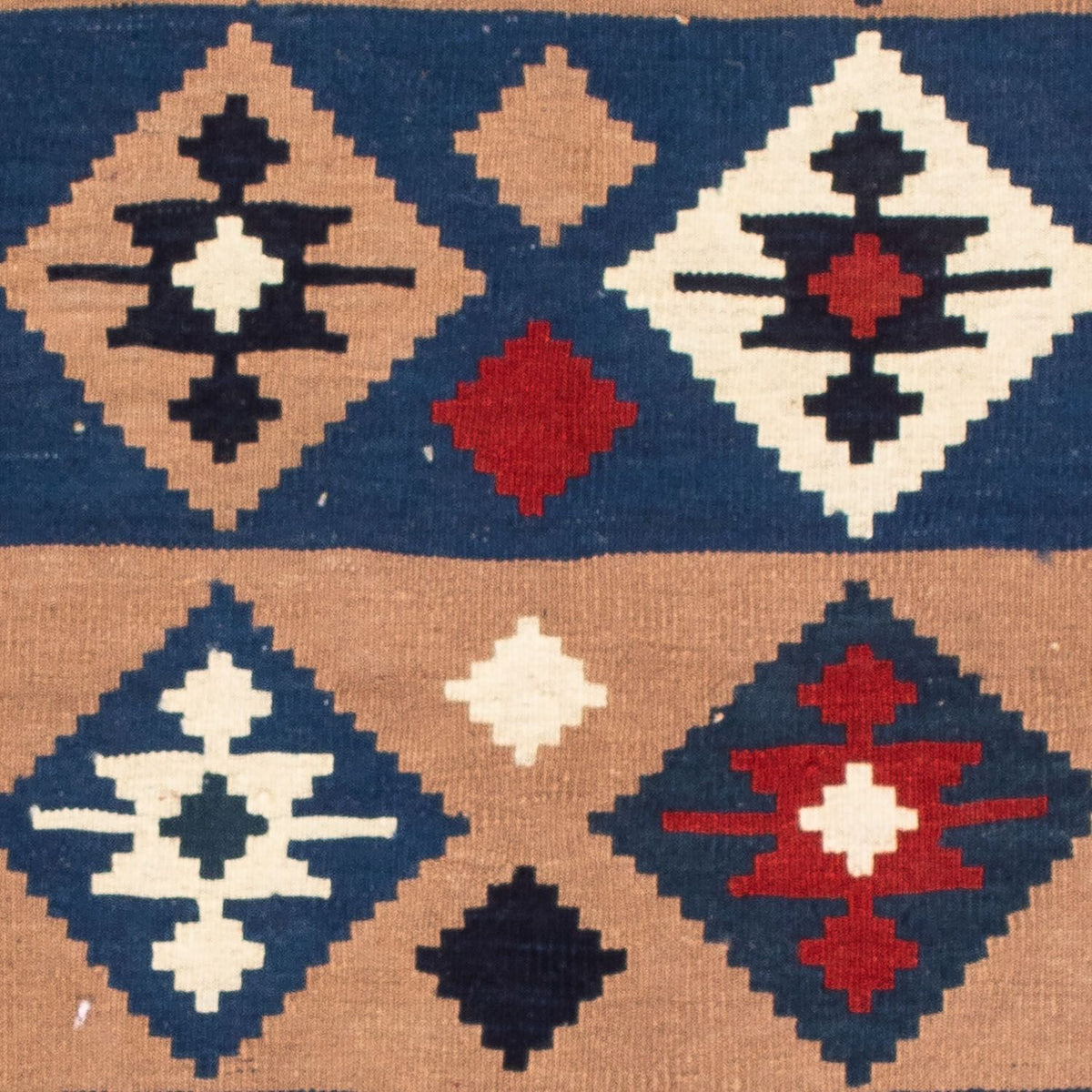 Kelim Rug - Oriental square  - 100 x 97 cm - multicolored