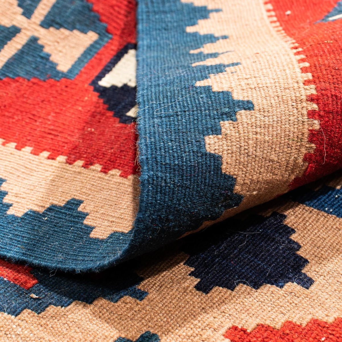 Kelim Rug - Oriental square  - 100 x 97 cm - multicolored