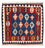 Kelim Rug - Oriental square  - 100 x 96 cm - dark blue