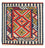 Kelim Rug - Oriental square  - 107 x 103 cm - red