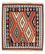 Kelim Rug - Oriental square  - 114 x 102 cm - red