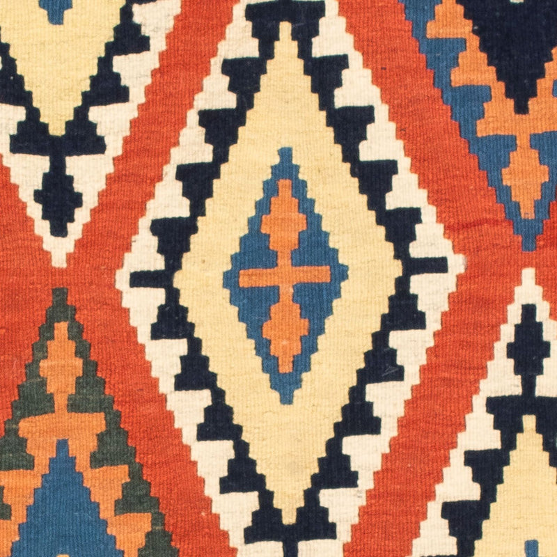 Kelim Rug - Oriental square  - 114 x 102 cm - red