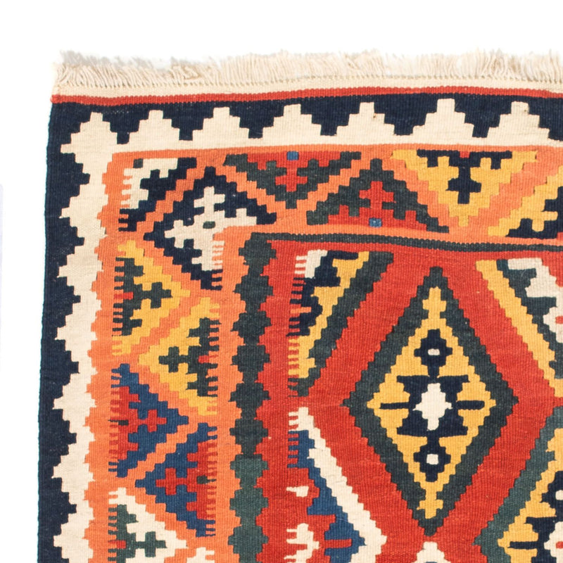 Kelim Rug - Oriental square  - 108 x 104 cm - orange