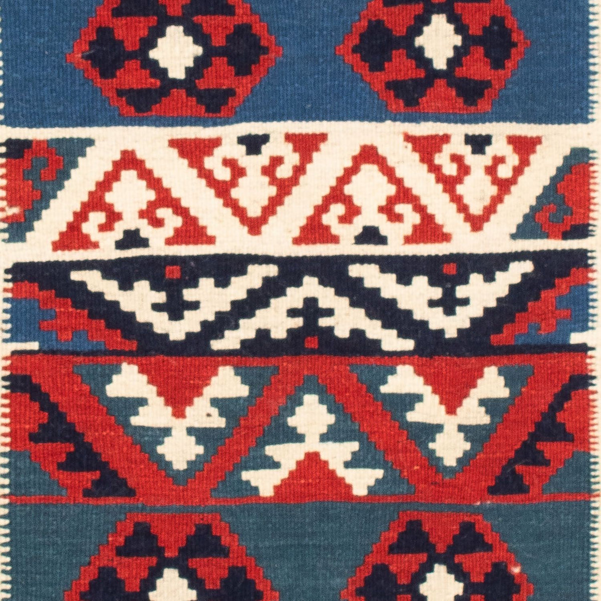 Kelim Rug - Oriental square  - 103 x 100 cm - multicolored