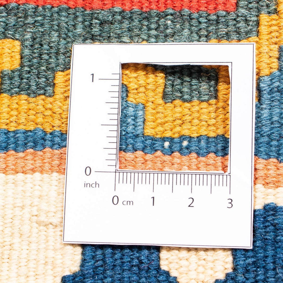 Kelim Rug - Oriental square  - 108 x 97 cm - rust