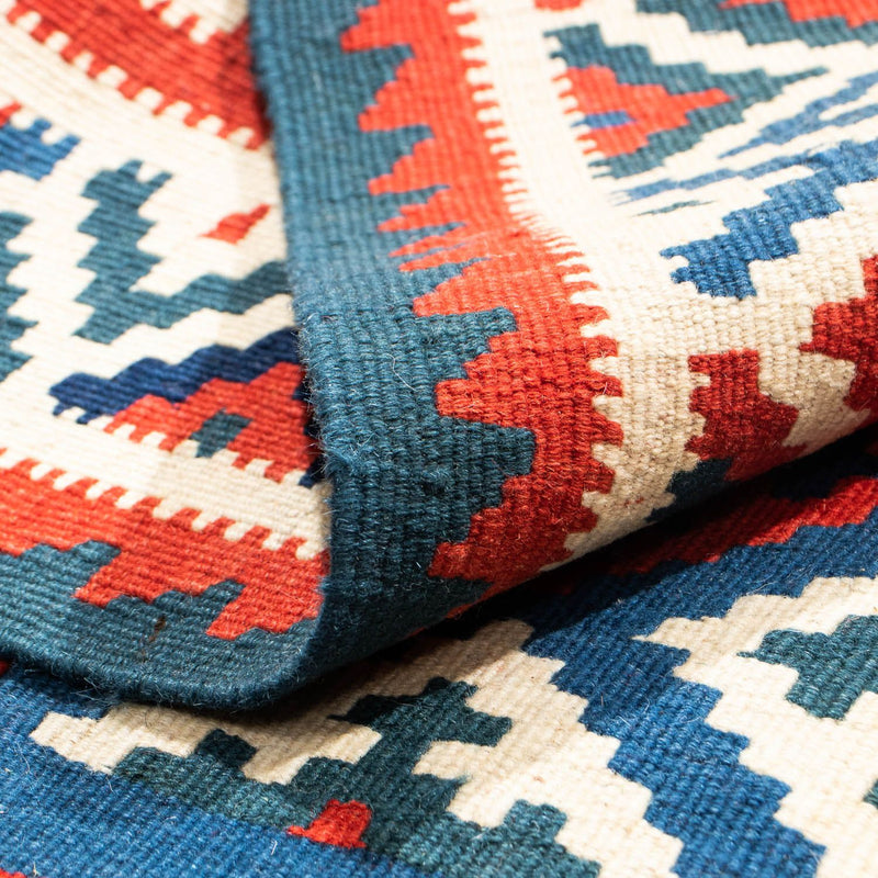 Kelim Rug - Oriental square  - 106 x 103 cm - dark blue