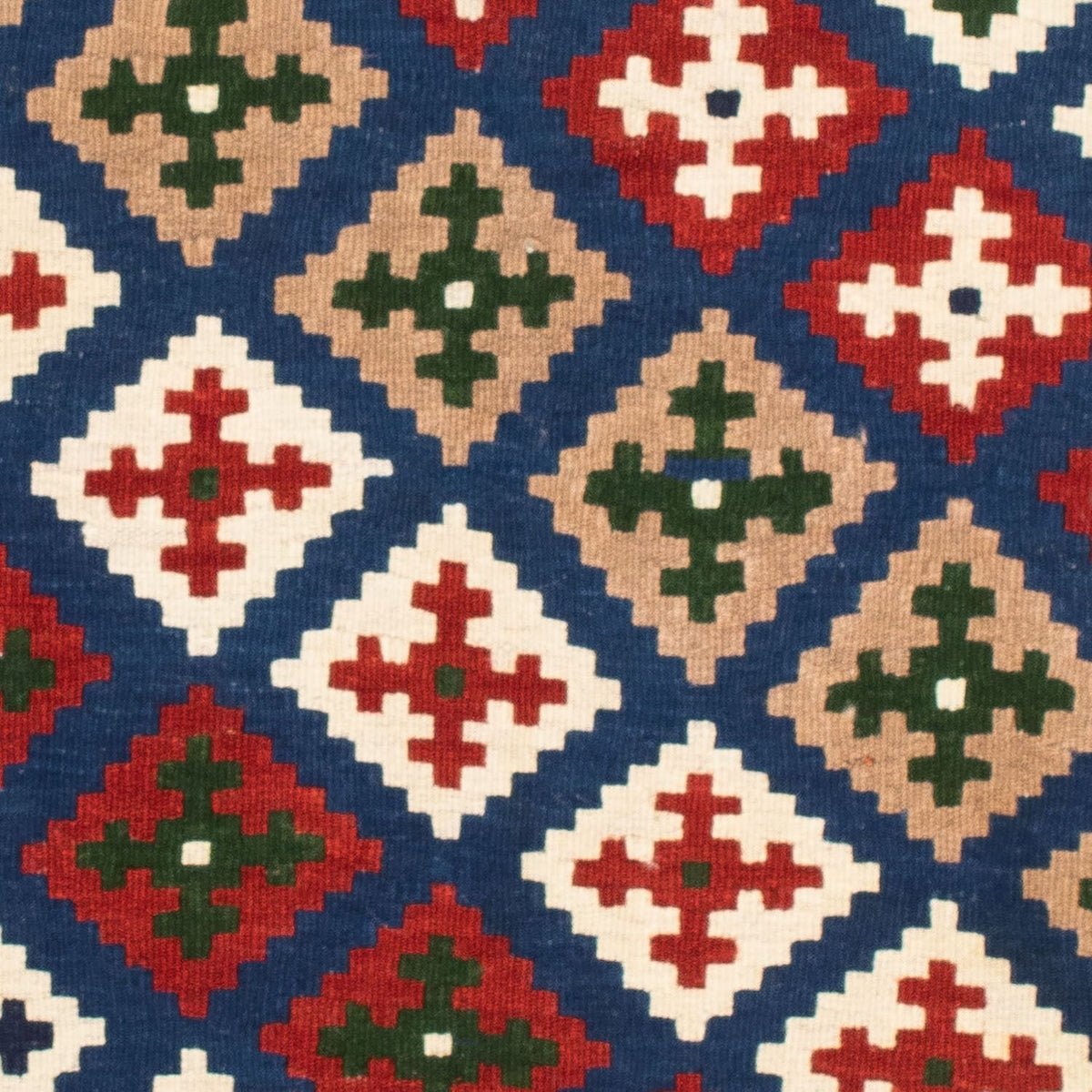 Kelim Rug - Oriental square  - 103 x 100 cm - dark blue