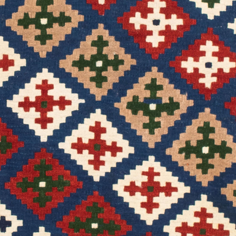 Kelim Rug - Oriental square  - 103 x 100 cm - dark blue