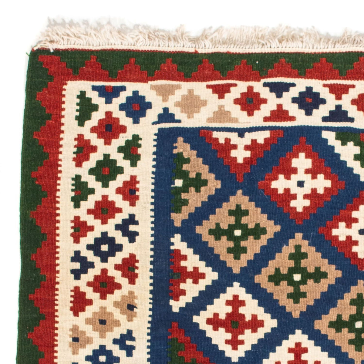 Kelim Rug - Oriental square  - 103 x 100 cm - dark blue