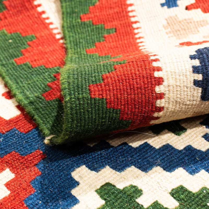 Kelim Rug - Oriental square  - 103 x 100 cm - dark blue