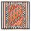 Kelim Rug - Oriental square  - 104 x 104 cm - rust