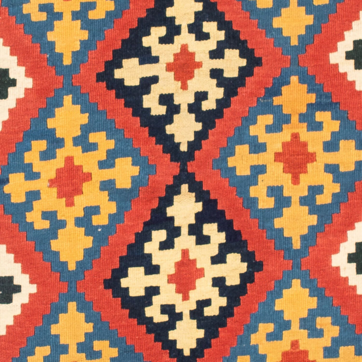 Kelim Rug - Oriental square  - 102 x 101 cm - red