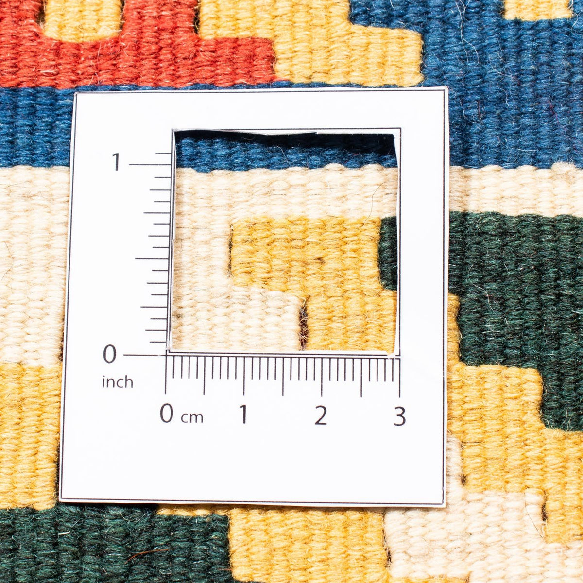 Kelim Rug - Oriental square  - 104 x 102 cm - blue