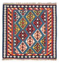Kelim Rug - Oriental square  - 101 x 99 cm - dark blue
