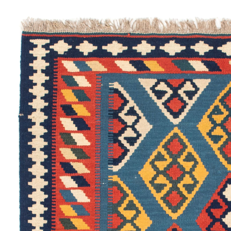 Kelim Rug - Oriental square  - 101 x 99 cm - dark blue