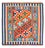 Kelim Rug - Oriental square  - 106 x 106 cm - orange