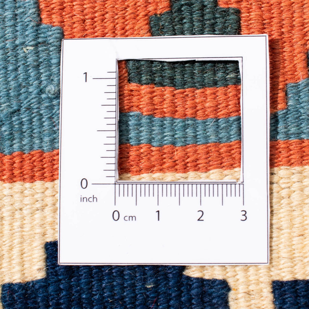 Kelim Rug - Oriental square  - 106 x 106 cm - orange