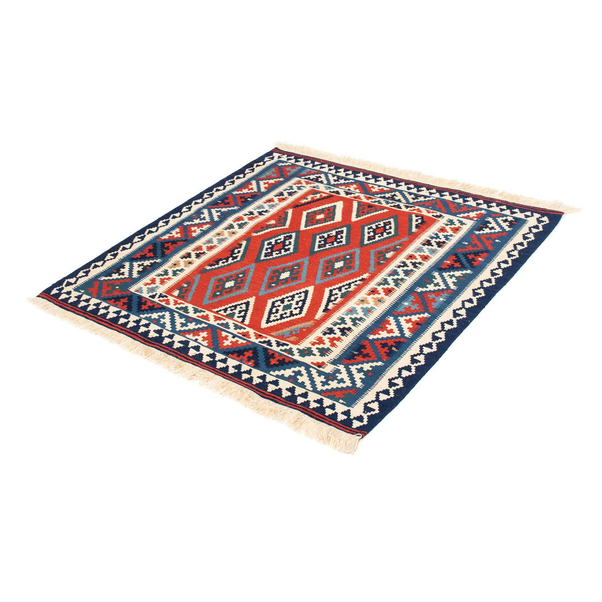 Kelim Rug - Oriental square  - 103 x 101 cm - multicolored