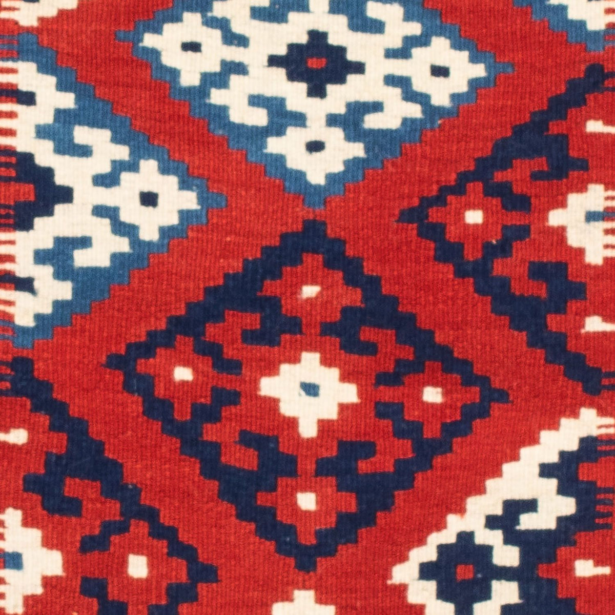 Kelim Rug - Oriental square  - 103 x 103 cm - multicolored