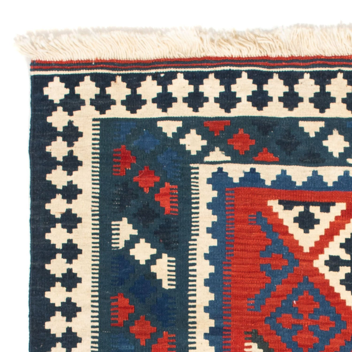 Kelim Rug - Oriental square  - 105 x 102 cm - multicolored