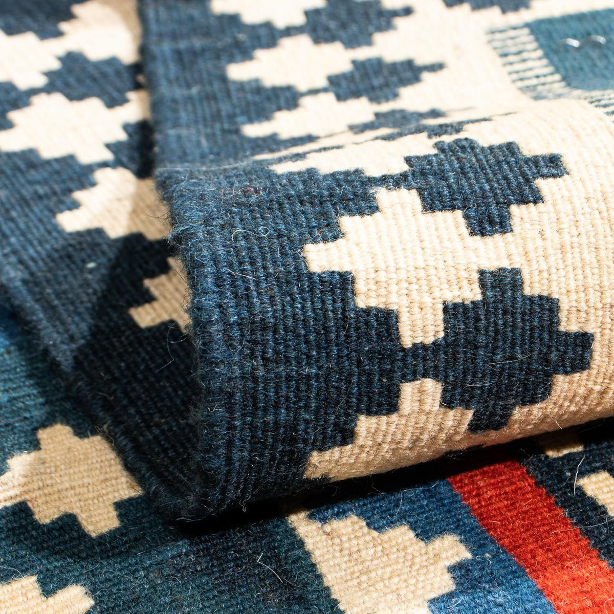 Kelim Rug - Oriental square  - 105 x 102 cm - multicolored