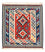 Kelim Rug - Oriental square  - 106 x 100 cm - multicolored
