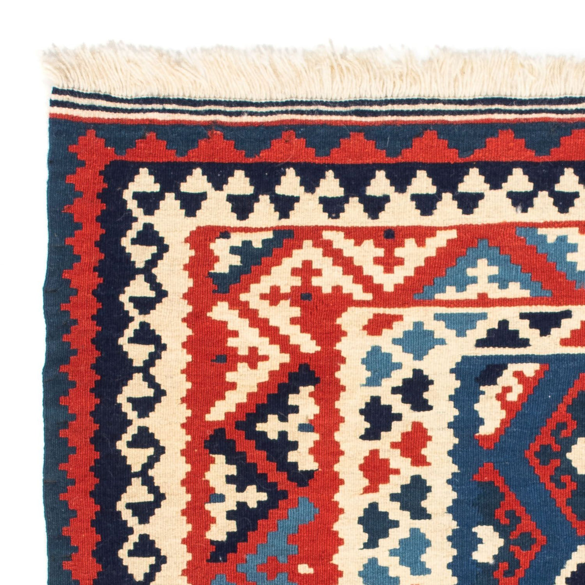 Kelim Rug - Oriental square  - 102 x 102 cm - multicolored