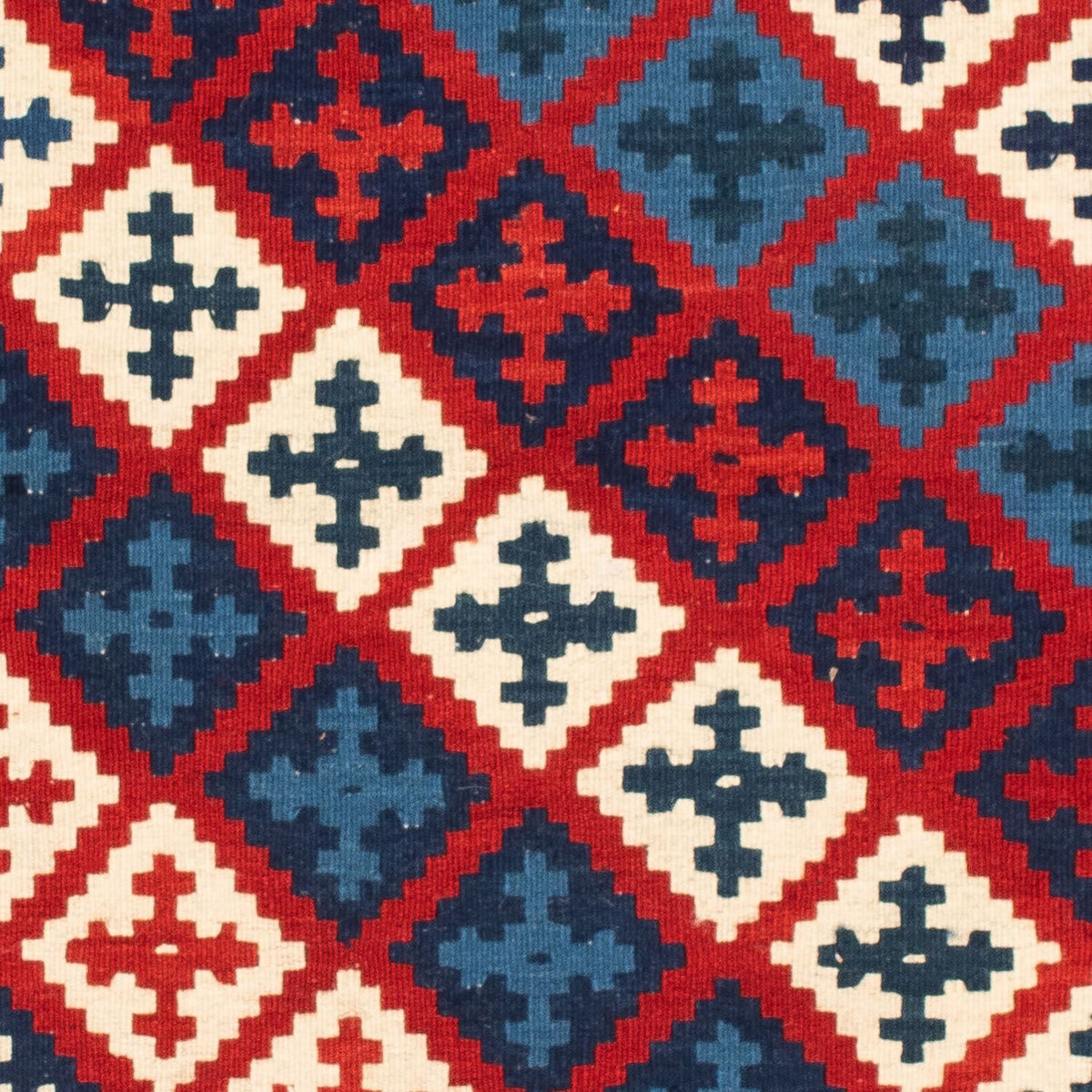 Kelim Rug - Oriental square  - 105 x 102 cm - multicolored