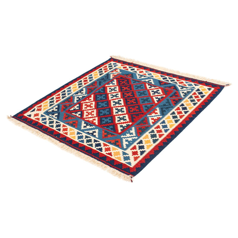 Kelim Rug - Oriental square  - 105 x 102 cm - multicolored