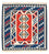 Kelim Rug - Oriental square  - 103 x 103 cm - multicolored