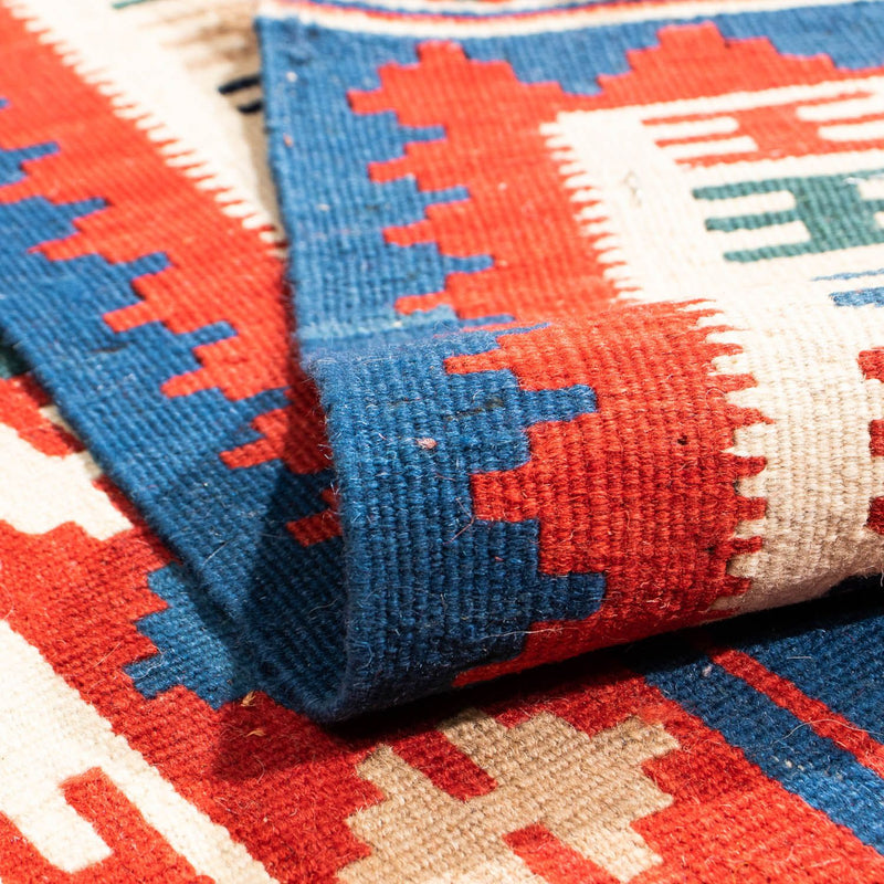 Kelim Rug - Oriental square  - 106 x 100 cm - multicolored