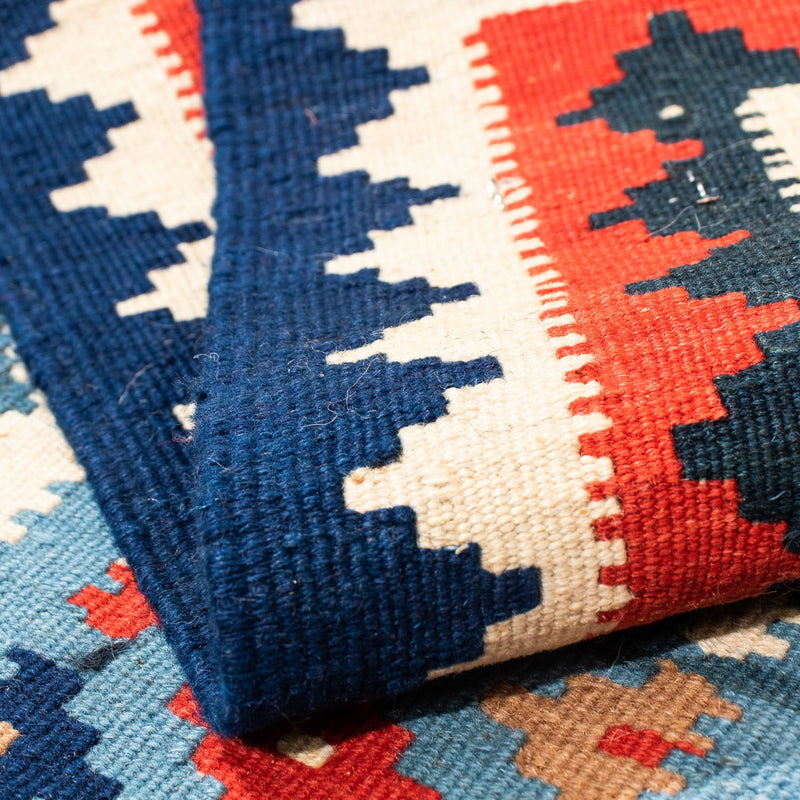 Kelim Rug - Oriental square  - 104 x 100 cm - multicolored