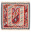 Kelim Rug - Oriental square  - 108 x 105 cm - red