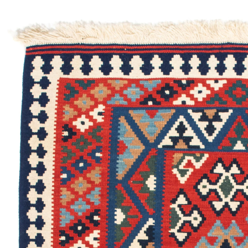 Kelim Rug - Oriental square  - 108 x 101 cm - red