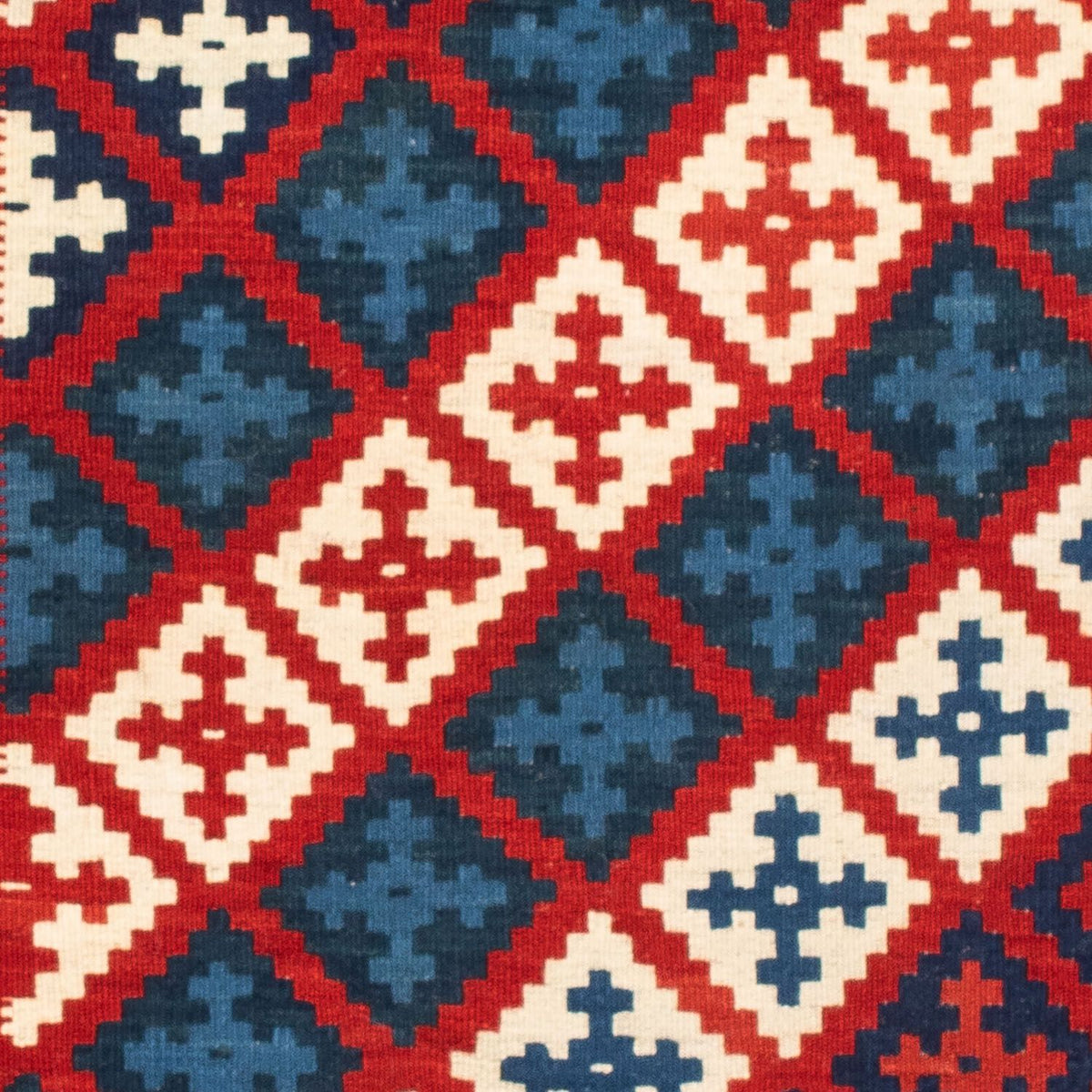 Kelim Rug - Oriental square  - 105 x 104 cm - multicolored