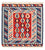 Kelim Rug - Oriental square  - 110 x 105 cm - blue